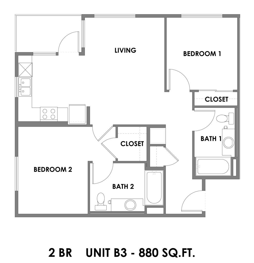 Apartment for rent at 3060 W Olympic Blvd, Los Angeles, CA 90006