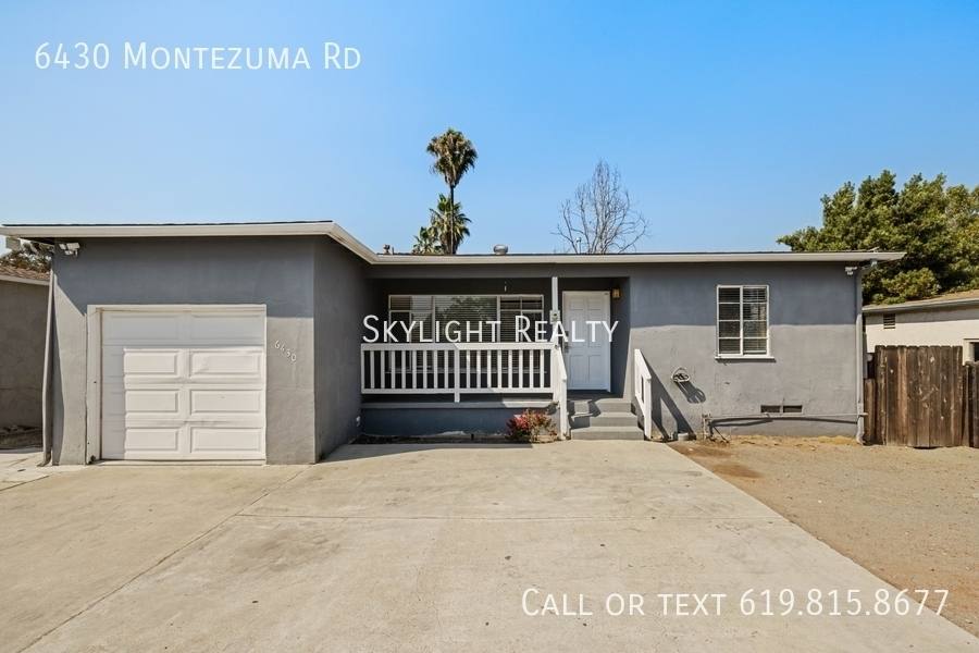 House for rent at 6430 Montezuma Rd, San Diego, CA 92115