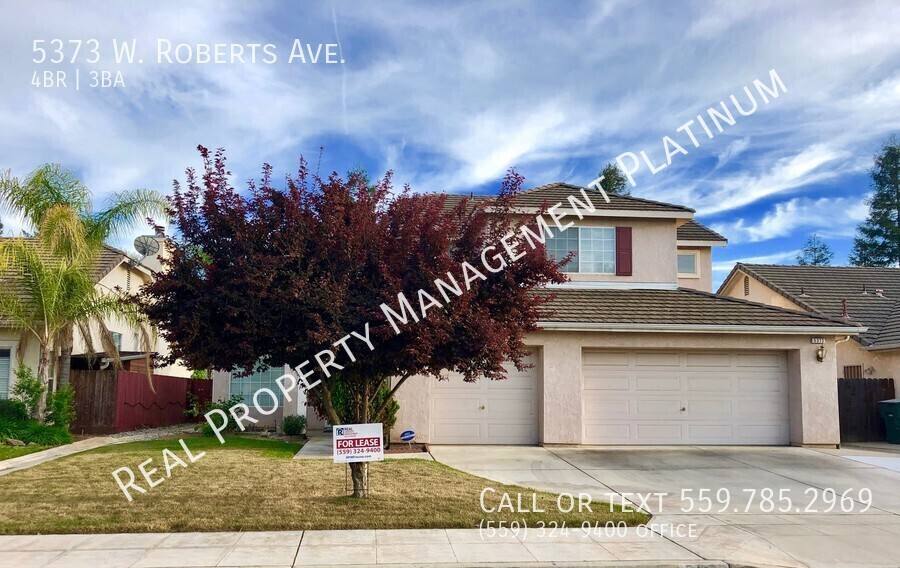 House for rent at 5373 W Roberts Ave, Fresno, CA 93722