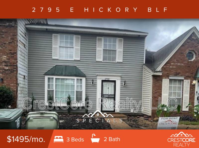 House for rent at 2795 E Hickory Bluff, Memphis, TN 38128