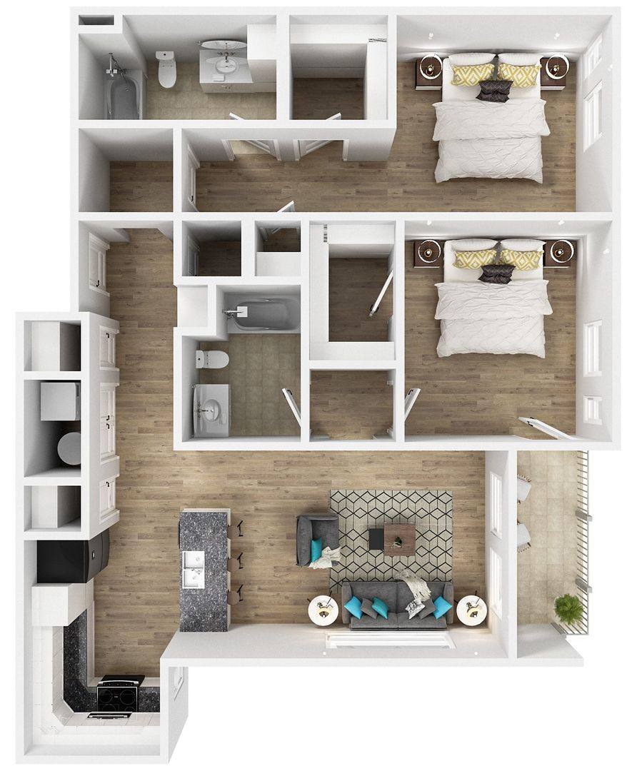 Apartment for rent at 550 SW 9th St, Des Moines, IA 50309