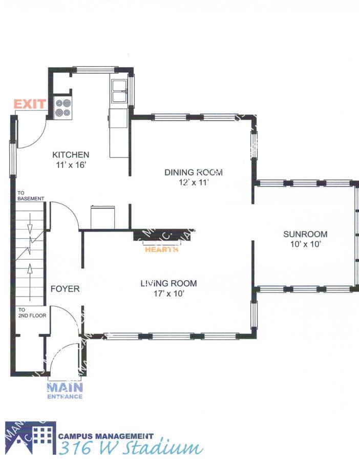 House for rent at 316 W Stadium Blvd #1, Ann Arbor, MI 48104
