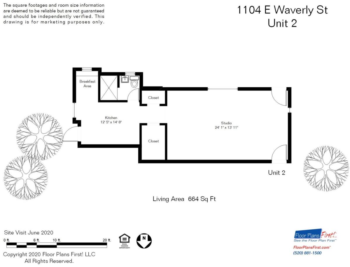 Apartment for rent at 1104 E Waverly St, Tucson, AZ 85705