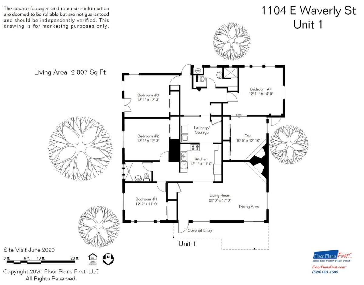Apartment for rent at 1104 E Waverly St, Tucson, AZ 85705