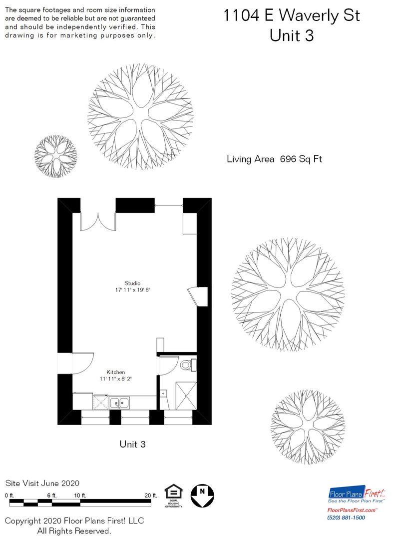 Apartment for rent at 1104 E Waverly St, Tucson, AZ 85705