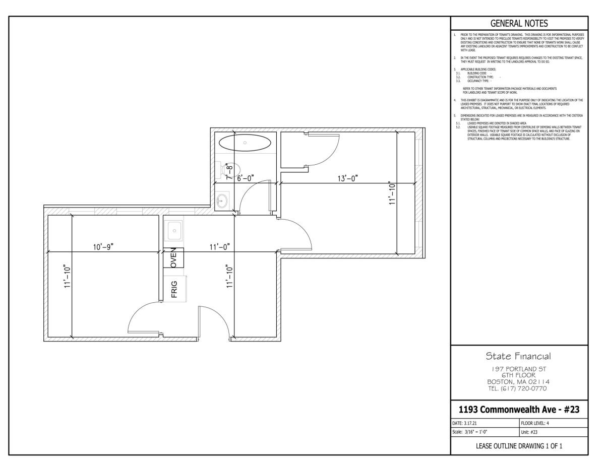 Apartment for rent at 1193 Commonwealth Ave #23, Allston, MA 02134