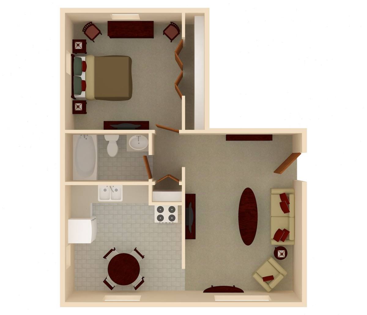 Apartment for rent at 8633 E 46th St, Indianapolis, IN 46226