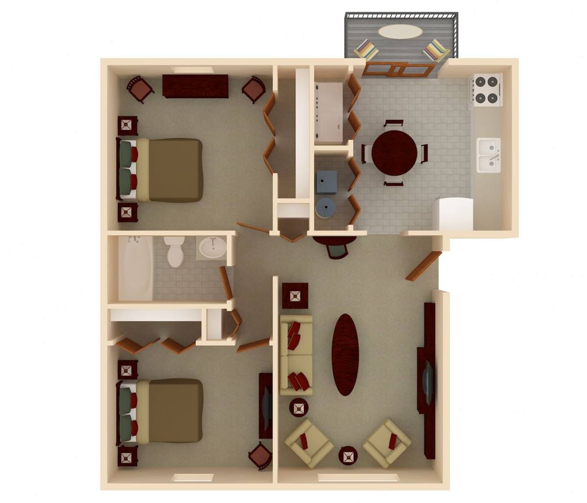 Apartment for rent at 8633 E 46th St, Indianapolis, IN 46226