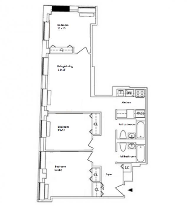 Apartment for rent at 99 John St #7, New York, NY 10038