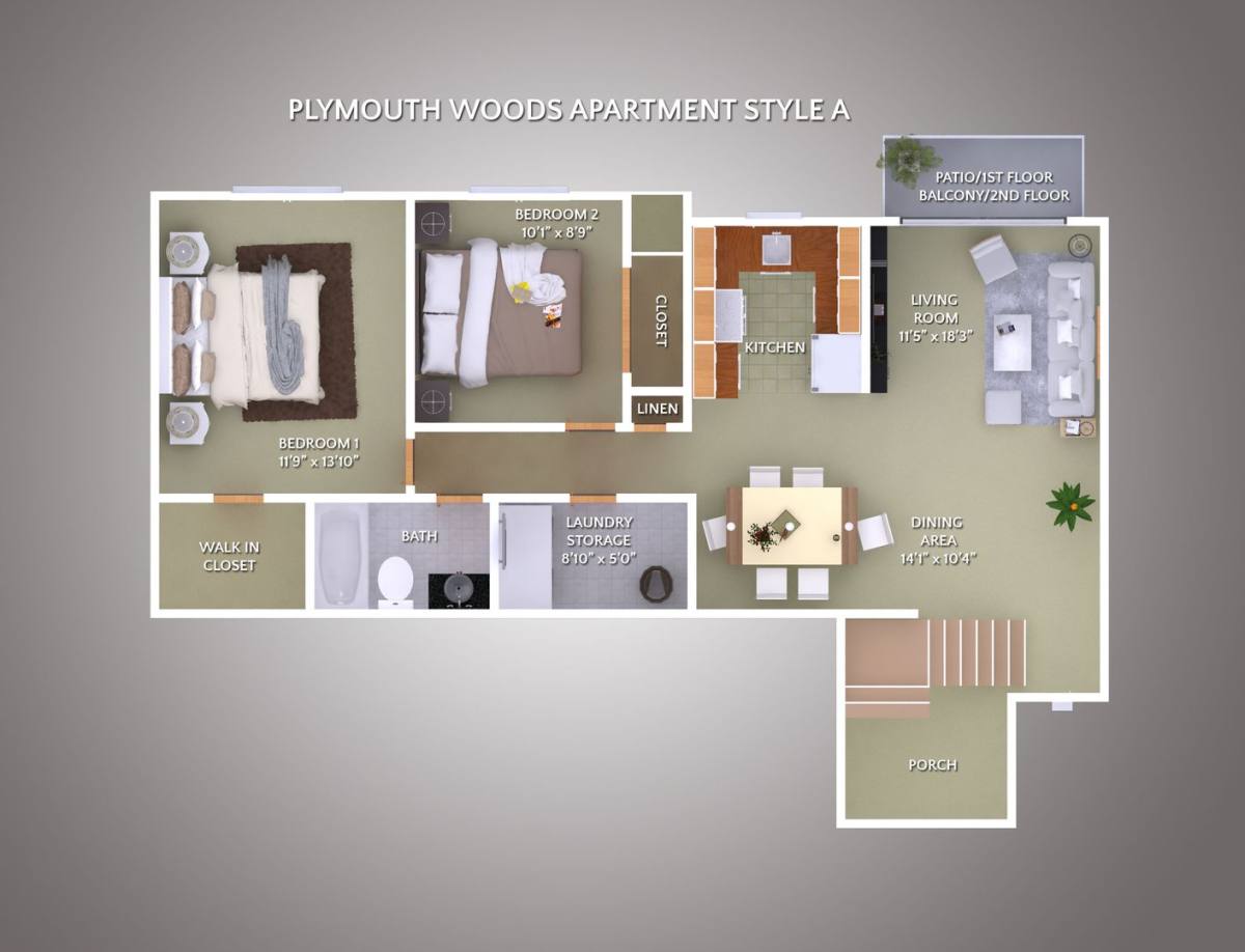 Apartment for rent at 11618 Plymouth Woods Dr, Livonia, MI 48150