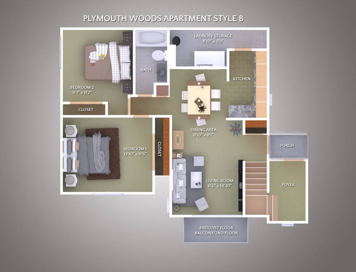 Apartment for rent at 11618 Plymouth Woods Dr, Livonia, MI 48150