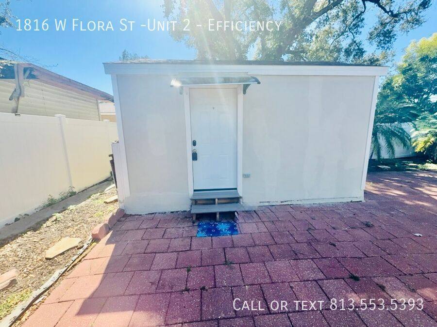 Apartment for rent at 1816 W Flora St -Unit 2 #EFFICIENCY, Tampa, FL 33604