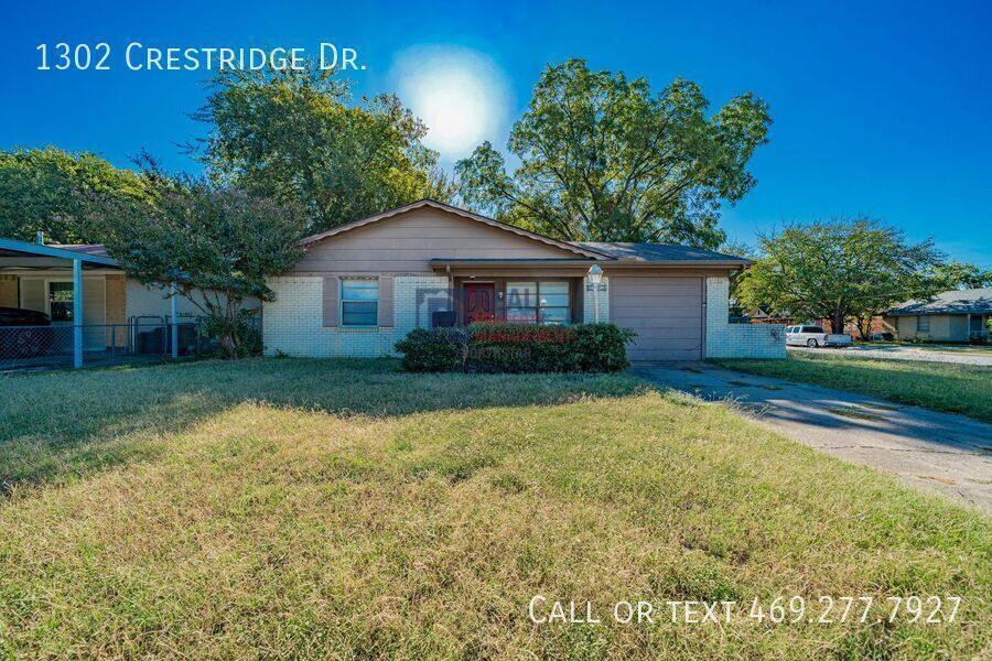 House for rent at 1302 Crestridge Dr, Mesquite, TX 75149