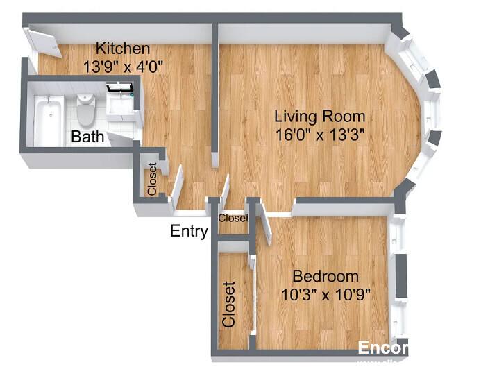 Apartment for rent at 1539 Beacon #21, Brookline, MA 02446