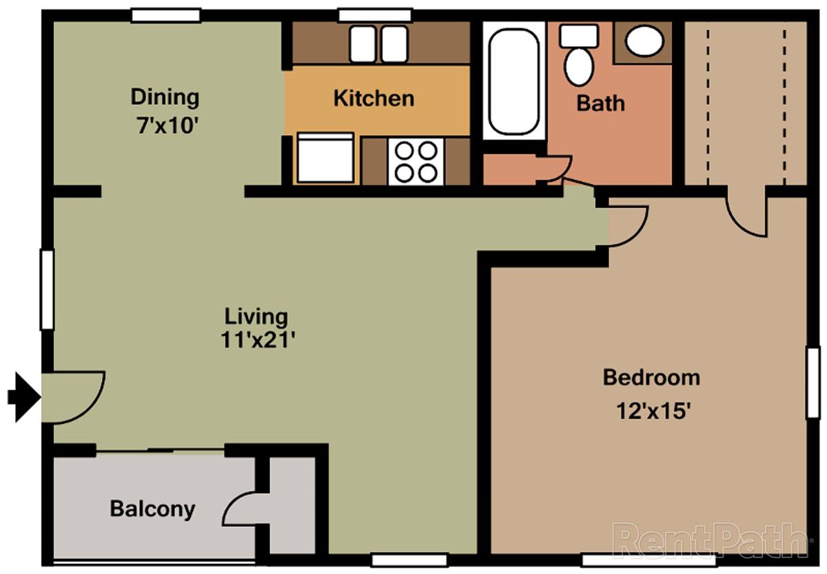 Apartment for rent at 1924 N Leg Rd, Augusta, GA 30909