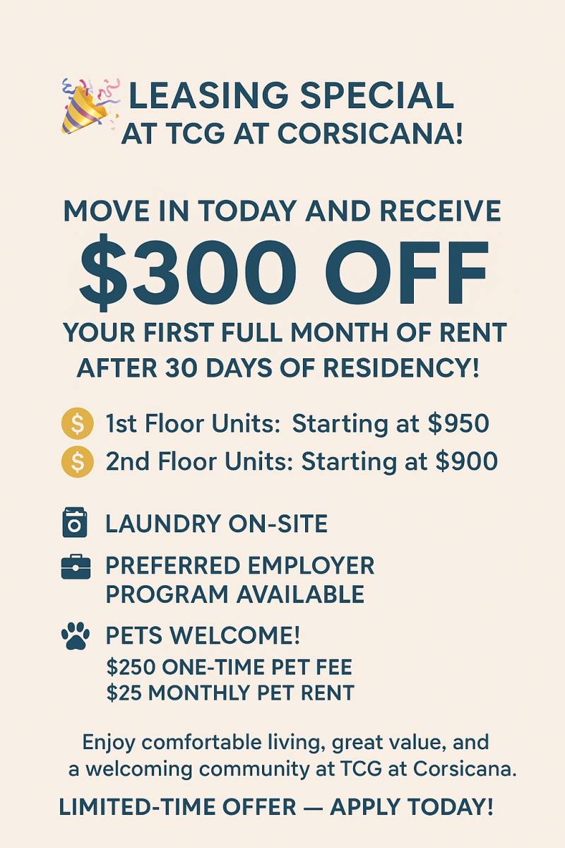 Apartment for rent at 3033 Tx-22, Corsicana, TX 75110