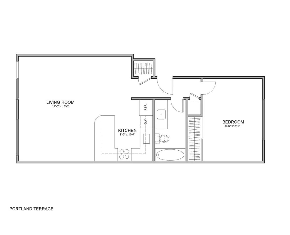Apartment for rent at 1402-1422 SW Hall St, Portland, OR 97201