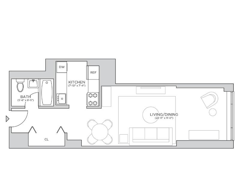 Apartment for rent at 78 W 63rd St #C888, New York, NY 10023