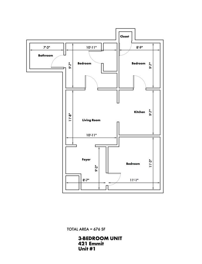 Apartment for rent at 421 Emmet St #1, Ypsilanti, MI 48197