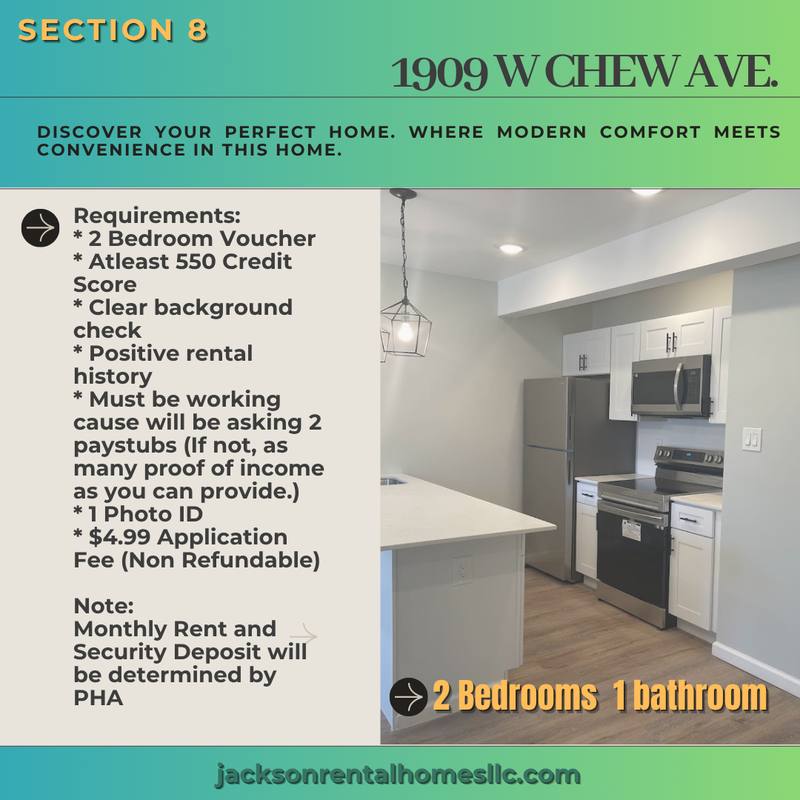 Apartment for rent at 1909 W Chew Ave #7, Philadelphia, PA 19141