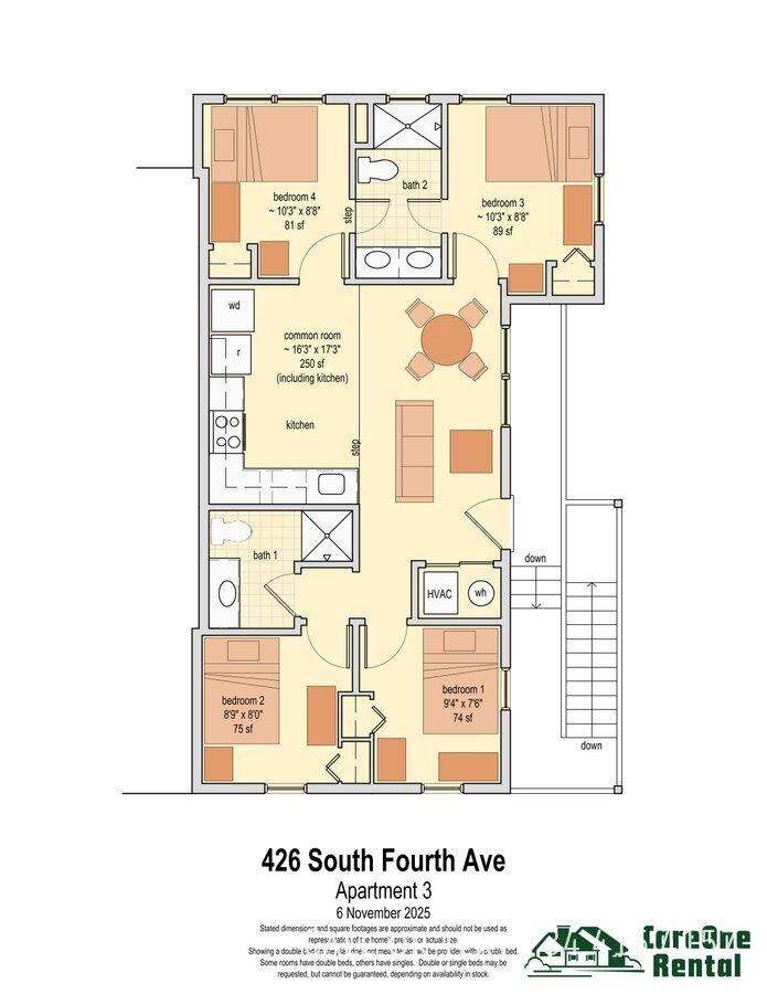 Apartment for rent at 426 S Fourth Ave #3, Ann Arbor, MI 48104