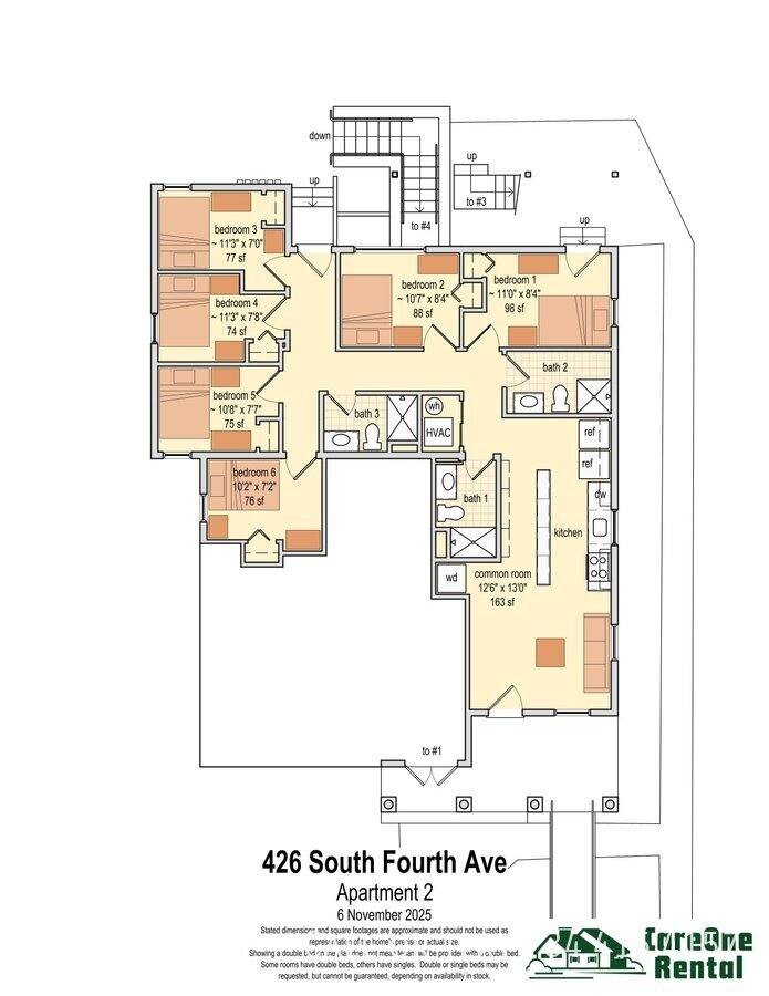 Apartment for rent at 426 S Fourth Ave #2, Ann Arbor, MI 48104