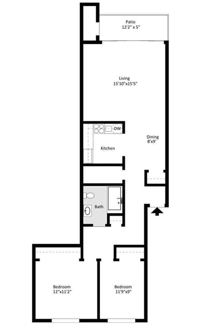 Apartment for rent at 1700 Secor Rd, Toledo, OH 43607