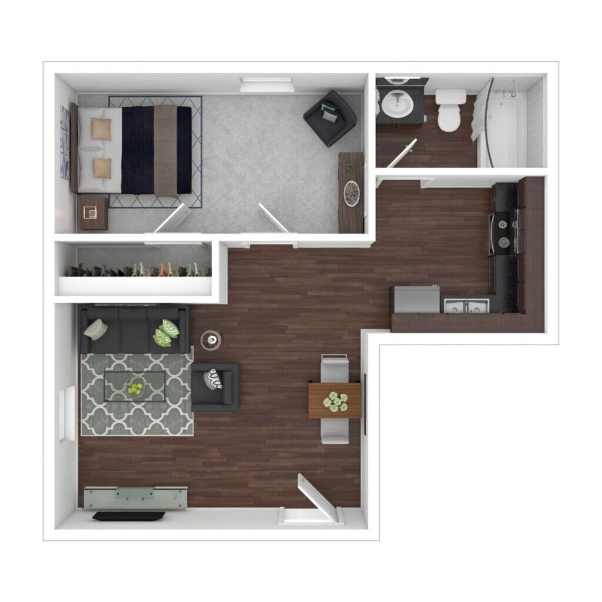 Apartment for rent at 736 E 12th Ave, Emporia, KS 66801