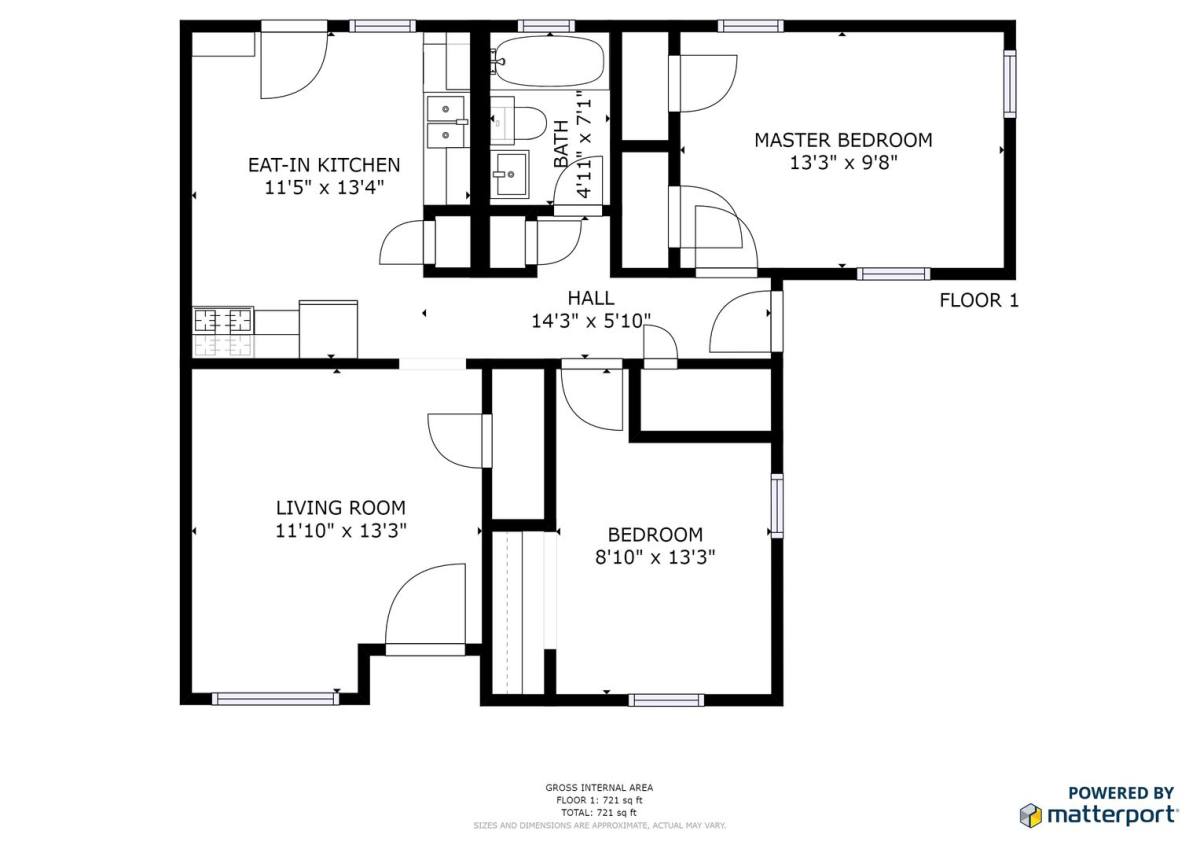 Townhouse for rent at 1519 1521 Anna St, Denton, TX 76201