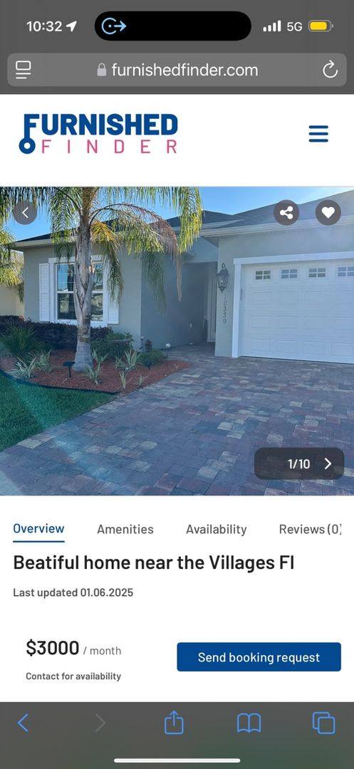 House for rent at 10339 Addison Shore Way, Oxford, FL 34484