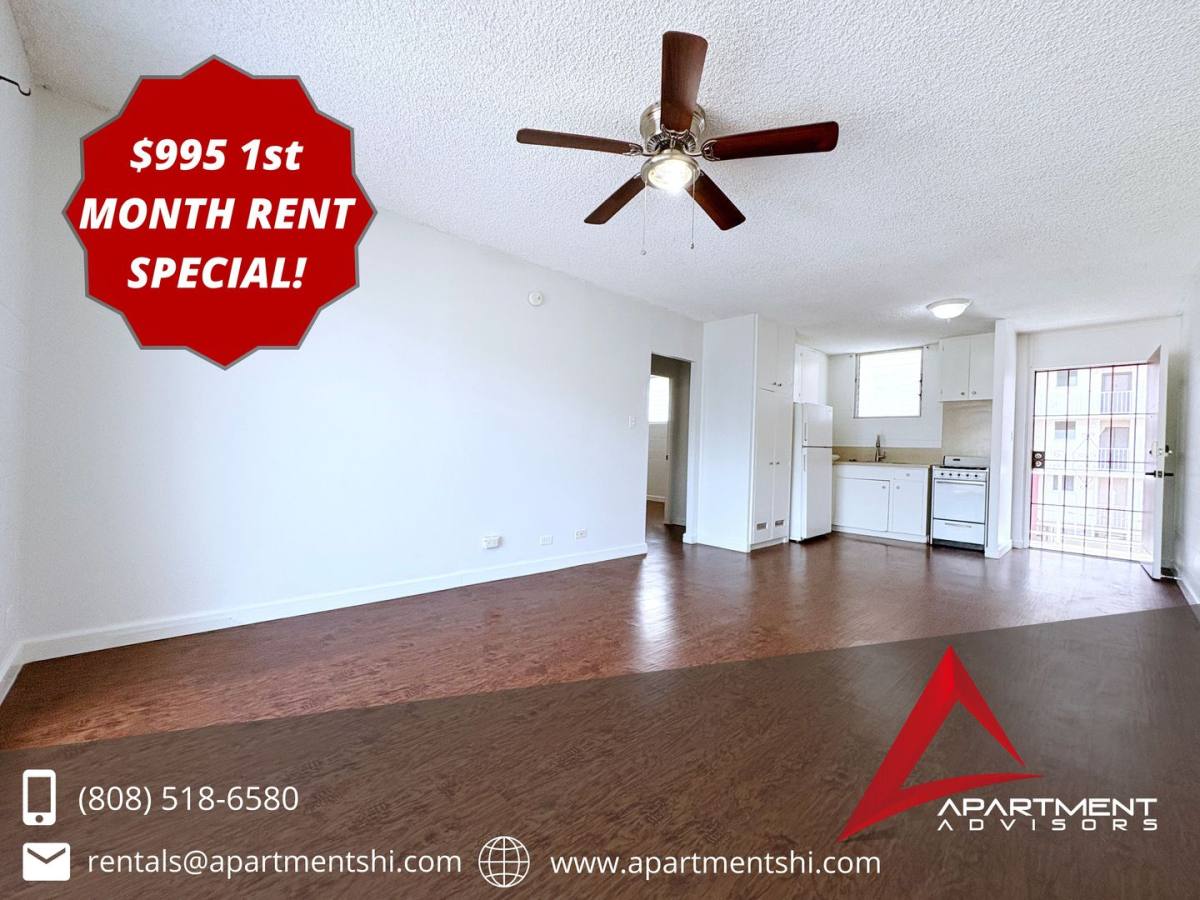 Apartment for rent at 1130 Hassinger St, Honolulu, HI 96822