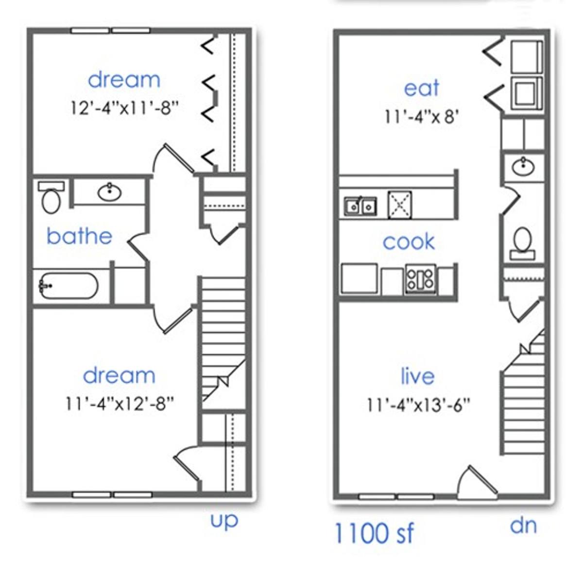 Townhouse for rent at 705 709 W Mulberry St, Denton, TX 76201