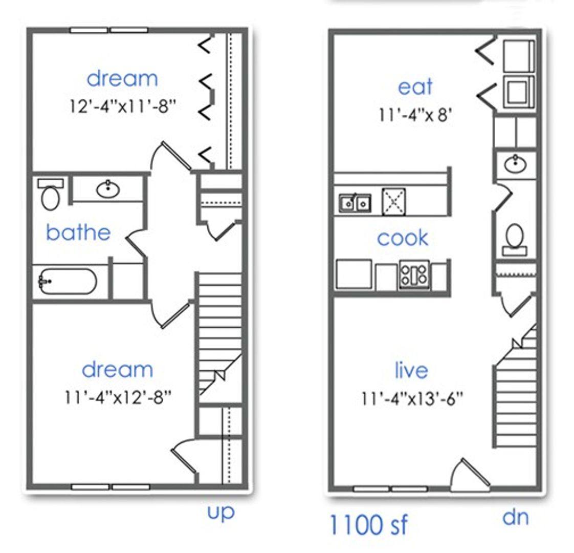 Townhouse for rent at 705 709 W Mulberry St, Denton, TX 76201