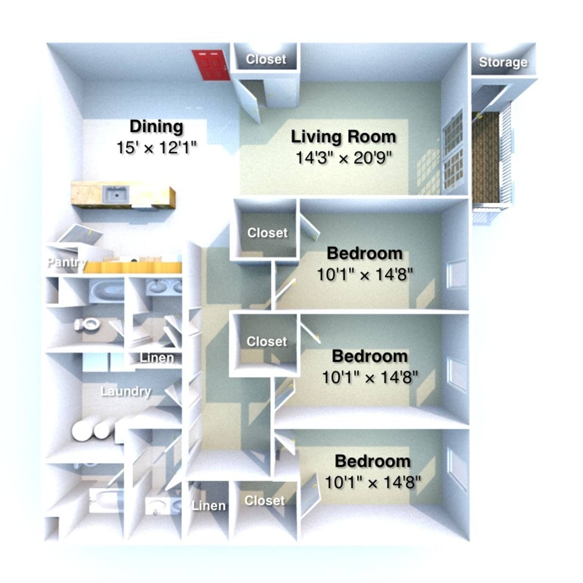 Apartment for rent at 1117 Anthrop Dr, West Lafayette, IN 47906