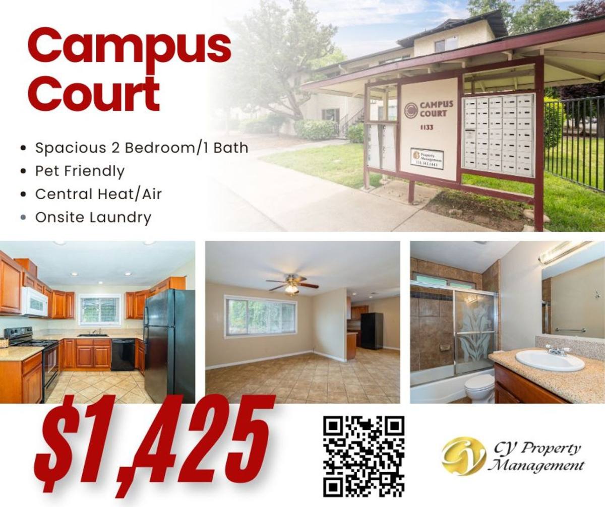 Apartment for rent at 1133 W Sacramento Ave, Chico, CA 95926