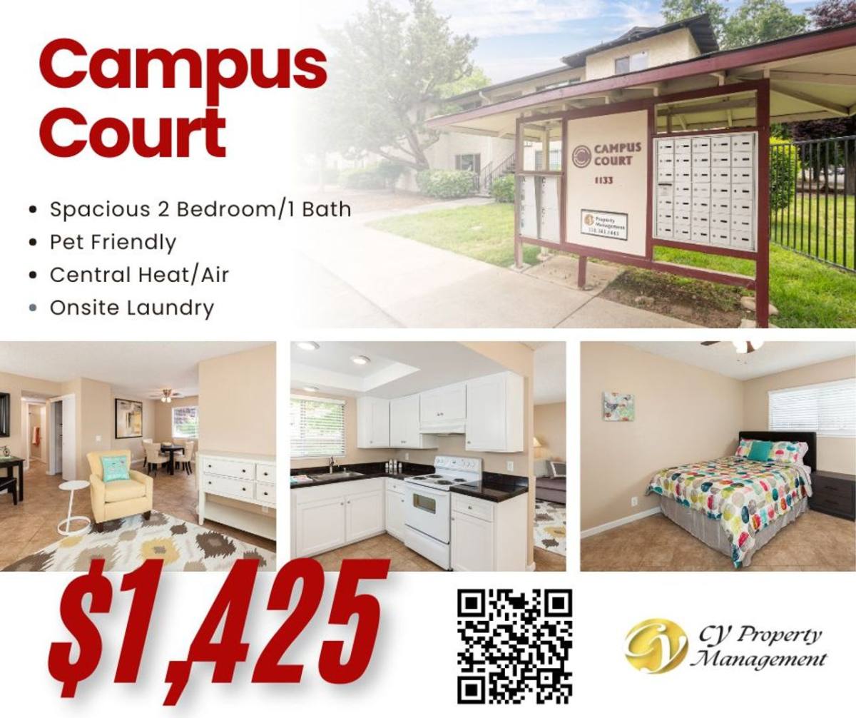 Apartment for rent at 1133 W Sacramento Ave, Chico, CA 95926