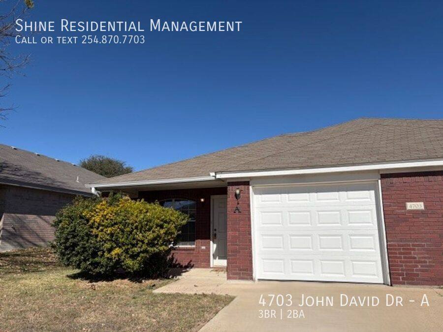 Apartment for rent at 4703 John David Dr #A, Killeen, TX 76549