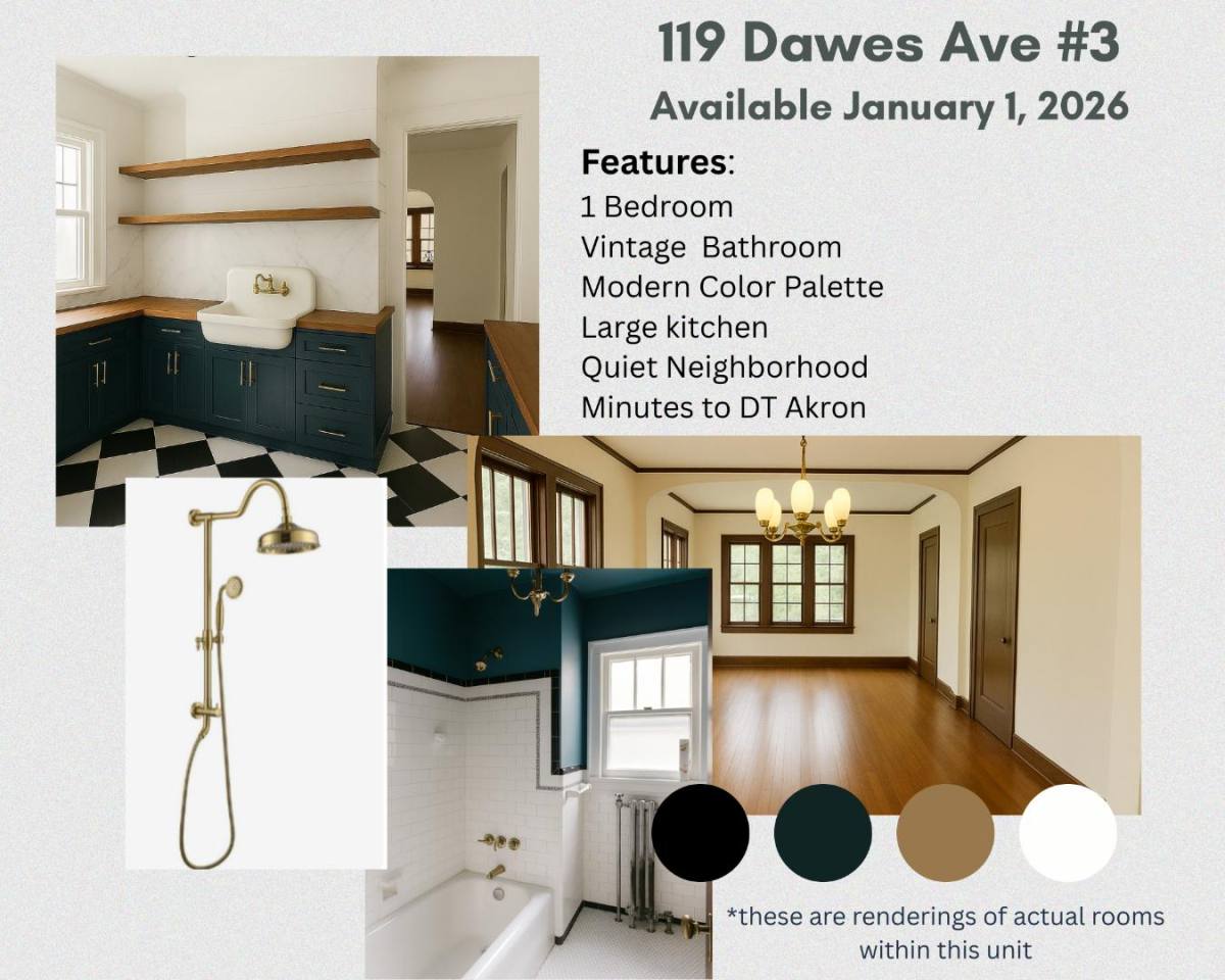 Apartment for rent at 119 Dawes Ave #3, Akron, OH 44302
