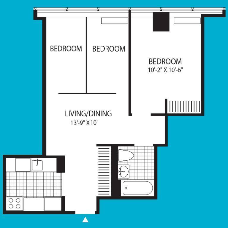 Apartment for rent at 200 John St #2516, New York, NY 10038