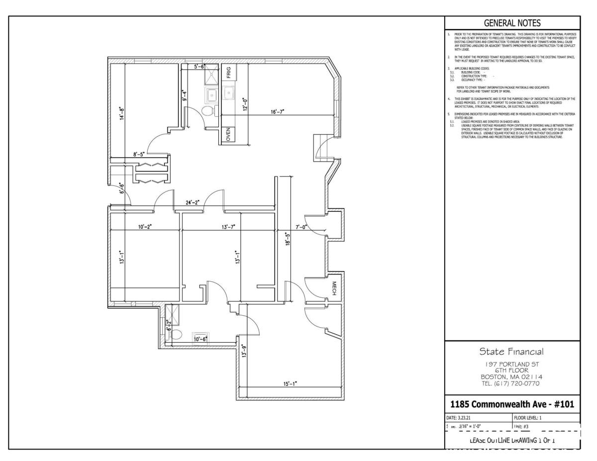 Apartment for rent at 1185 Commonwealth Ave #107, Allston, MA 02134