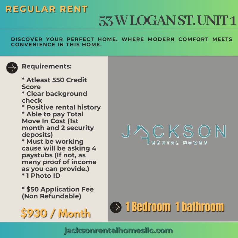 Apartment for rent at 53 W Logan St #1, Philadelphia, PA 19144