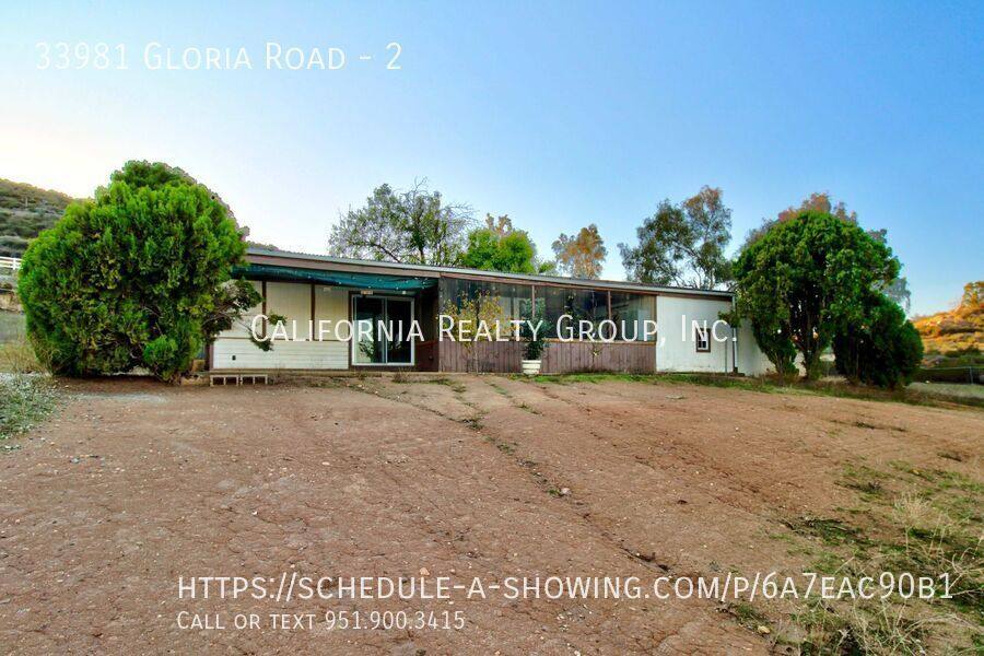 House for rent at 33981 Gloria Rd #2, Menifee, CA 92584