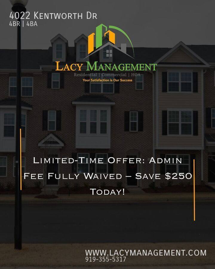 Townhouse for rent at 4022 Kentworth Dr, Holly Springs, NC 27540