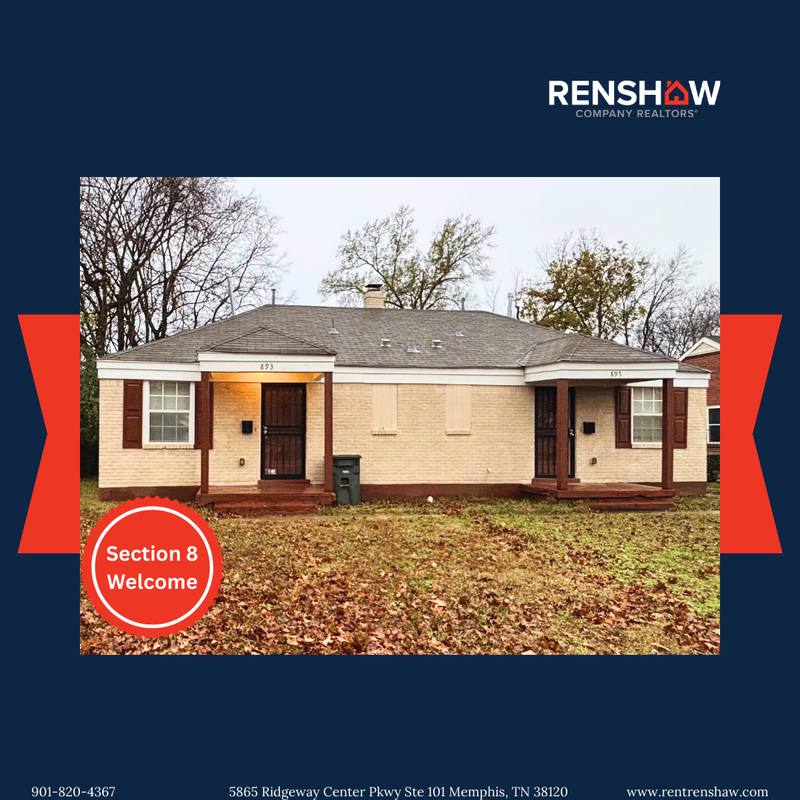 House for rent at 893 Pearce St, Memphis, TN 38107