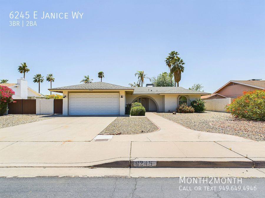 House for rent at 6245 E Janice Way, Scottsdale, AZ 85254