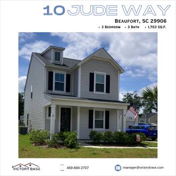 House for rent at 10 Jude Way, Beaufort, SC 29906