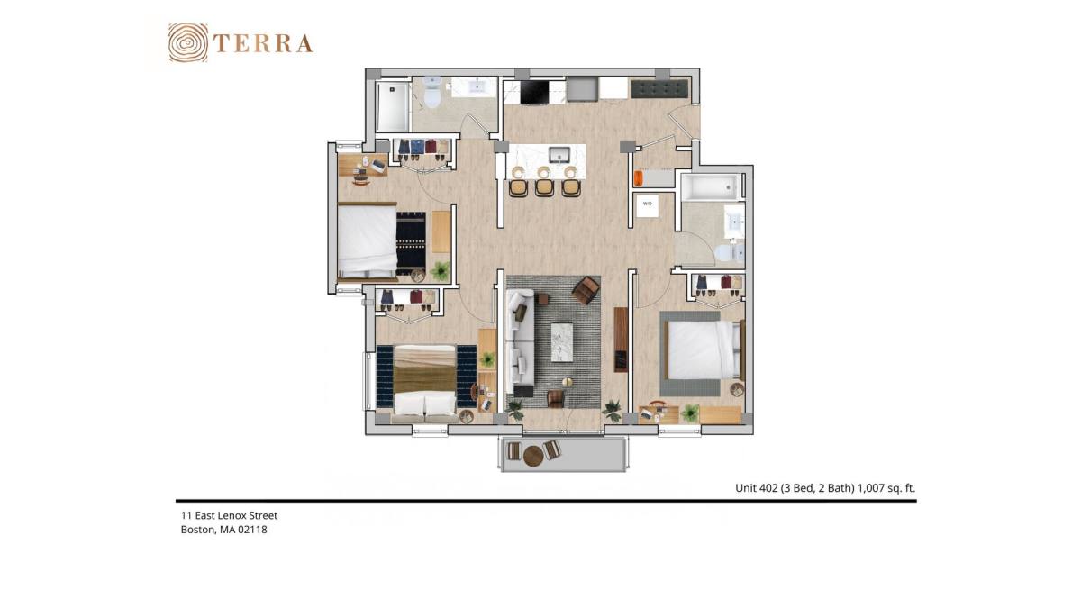 Apartment for rent at 13 E Lenox #502, Boston, MA 02118