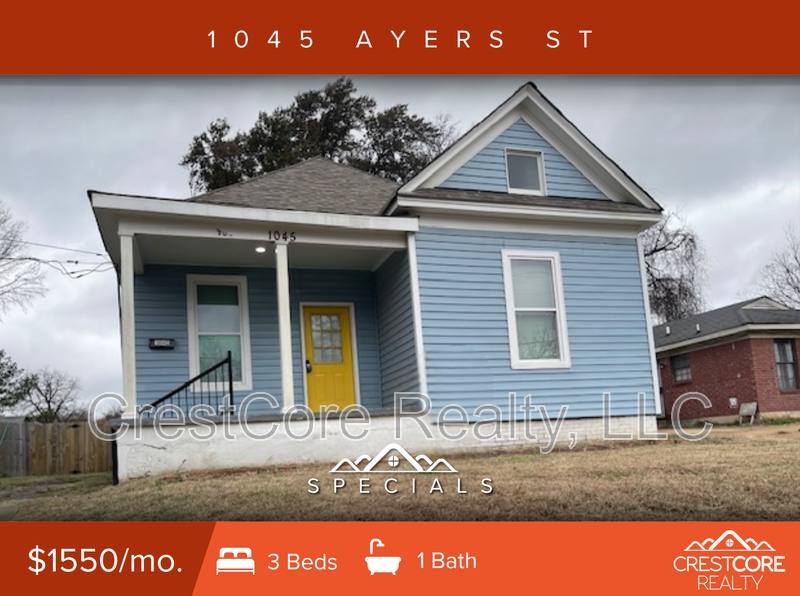 House for rent at 1045 Ayers St, Memphis, TN 38107