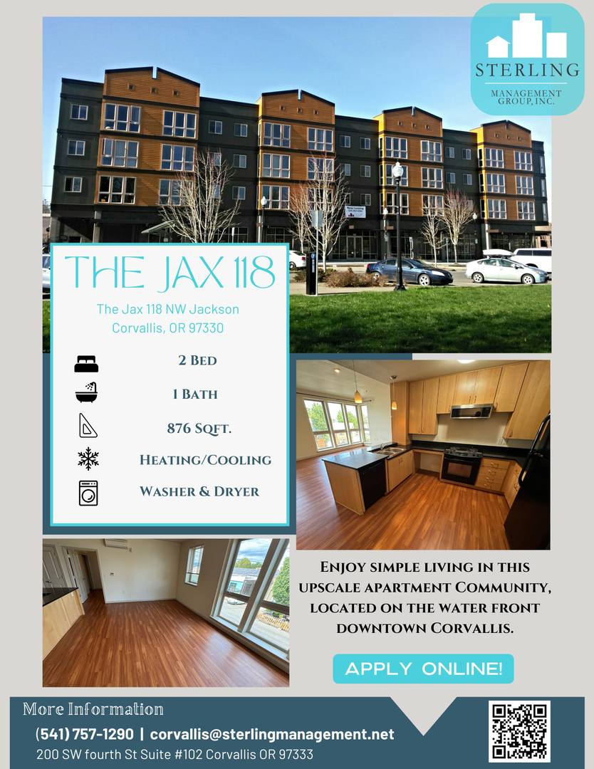 Apartment for rent at 118 NW Jackson Ave, Corvallis, OR 97330