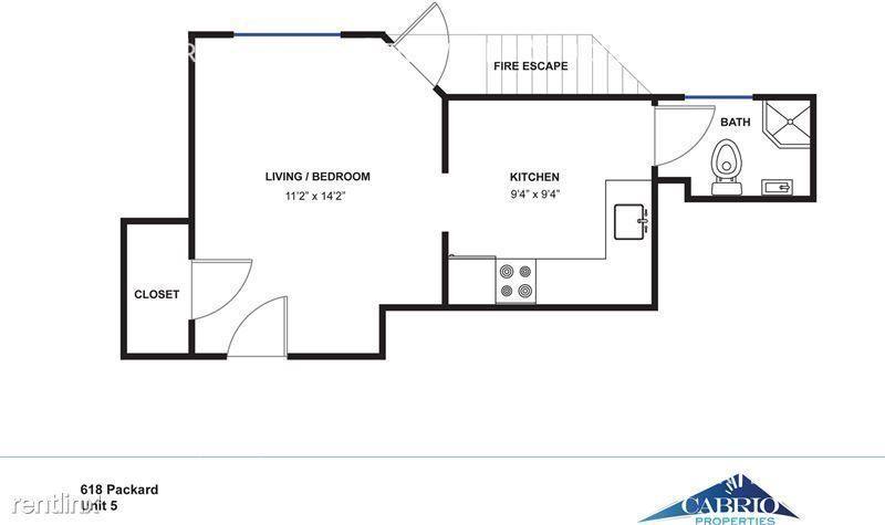 Apartment for rent at 618 Packard St, Ann Arbor, MI 48104